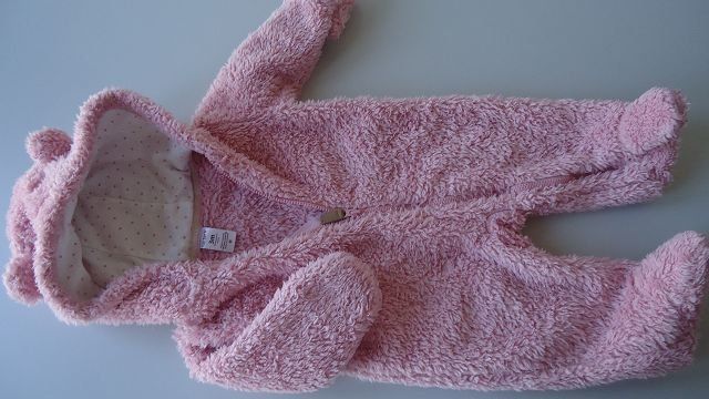 Carter's Pagliaccetti: Rosa Plüsch Overall, Grösse 0-3Monate – Usato da Ergisch venduto da Haemmerli59 5