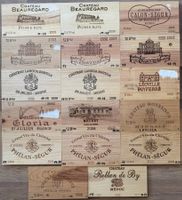 Weinkisten-Fronten Bordeaux