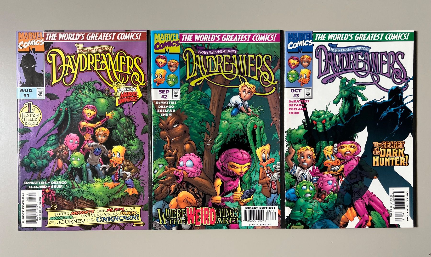 Fumetti: 3x Marvel Comics "Daydreamers" FULL RUN – Usato da Bösingen venduto da KIEL_COMICS 1