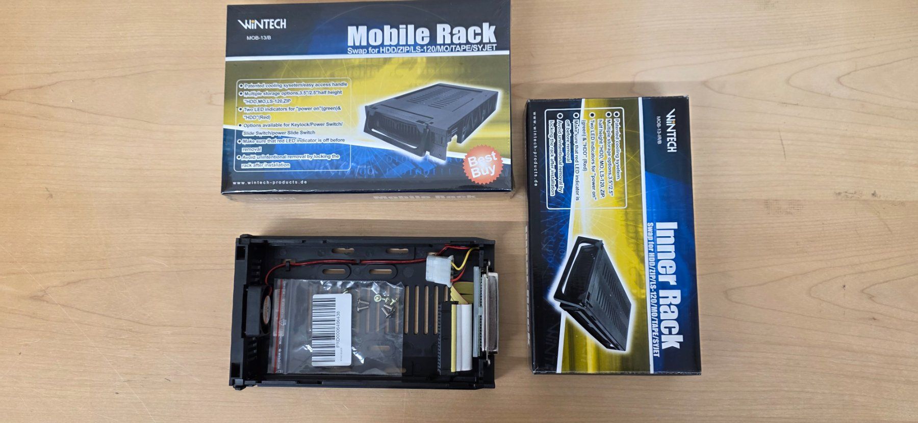PC: Wechselrahmen mit Einschub für IDE HDD MOB-13/B – Usato da Elgg venduto da computerbrocki