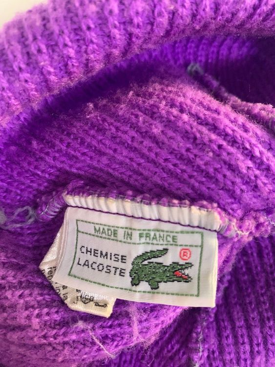 Bonnet shop lacoste violet