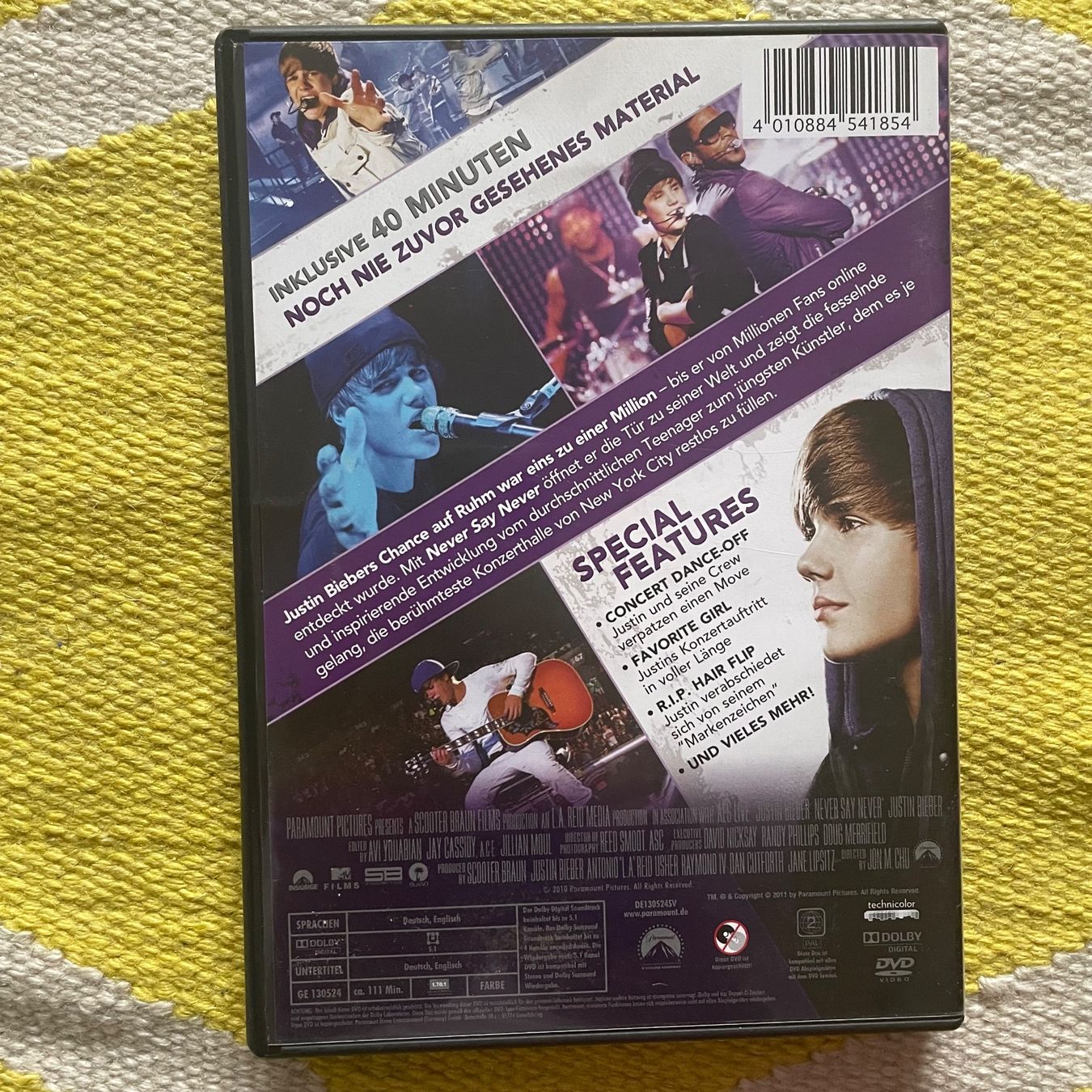 Tutti i DVDs: JUSTIN BIEBER-DVD NEVER SAY NEVER – Usato da Rorschacherberg venduto da CD-Roli 1