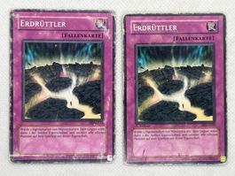 Yu-Gi-Oh! 2x Erdrüttler Fallenkarte, PSV-G014, Sammlerstück!