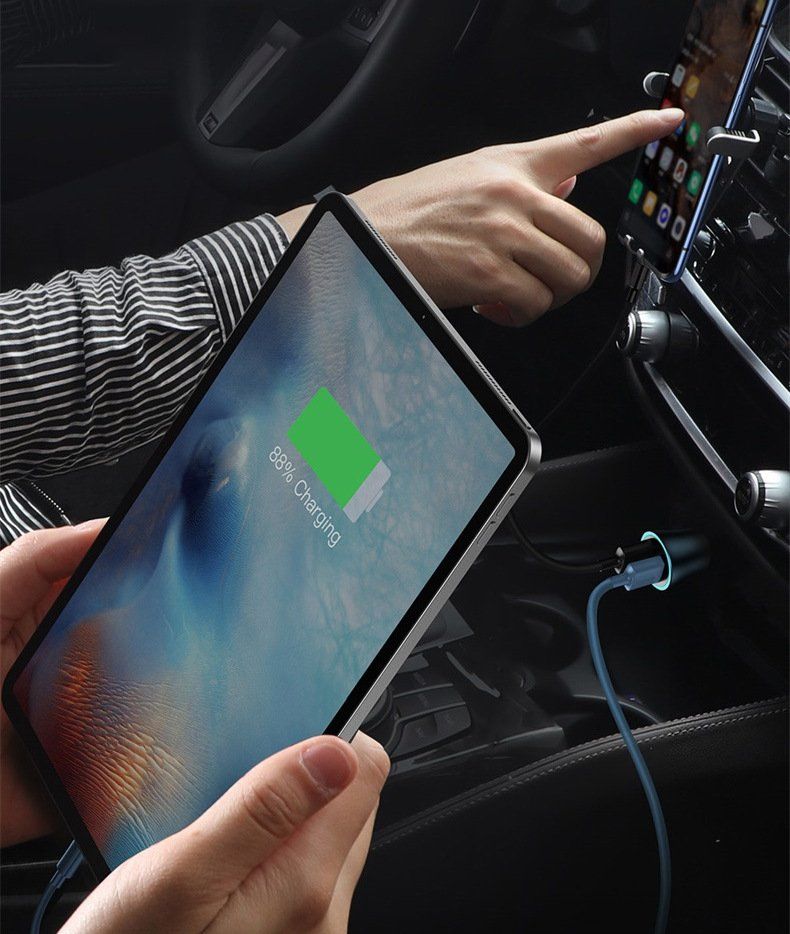 Ladegeräte: Chargeur Voiture USB + PD Recharge Rapide – Neu und originalverpackt aus Morges von Carskin 3