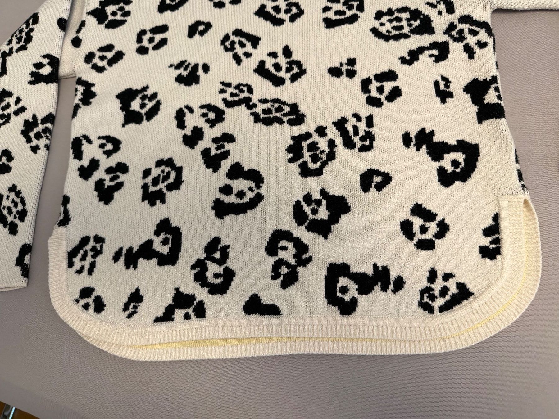 Maglioni & Felpe: Oui Leoprint Strickpullover offwhite/schwarz 36/neu – Nuovo (secondo la descrizione) da Berneck venduto da Ordnung2021 6