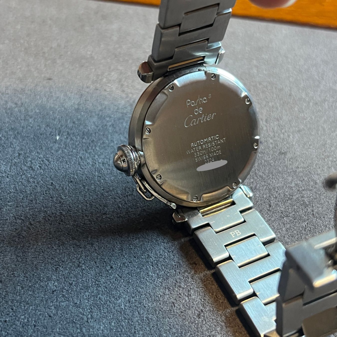 Cartier Orologi: Cartier Pasha C Automatic Silver Dial W31023M7 – Usato da Carouge GE venduto da Watchaser 4