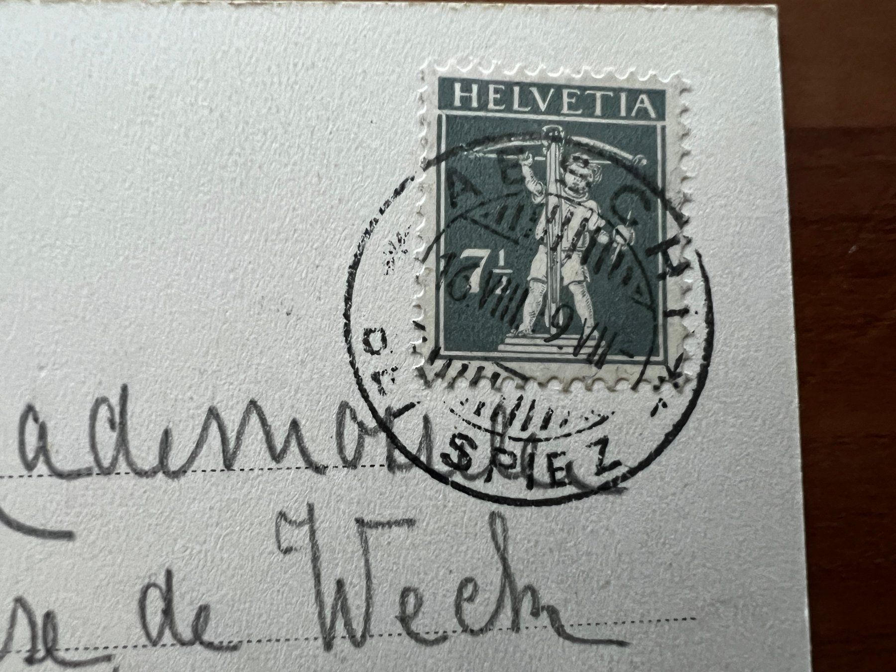 Cartoline postali: AK  1919  Aeschi  (G2099) – Usato da Hinwil venduto da Sidi4 1