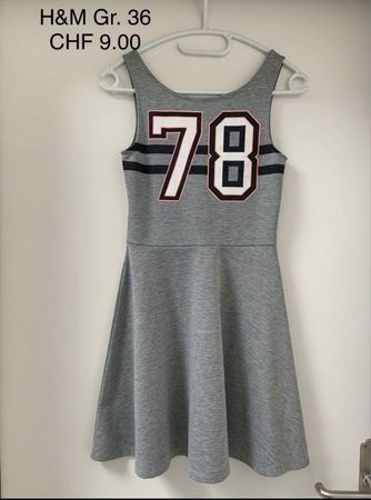 H&M Trägerkleid Kleid Jersey Gr. 36
