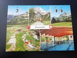 Braunwald Glarus Hotel Rubschen - Postkarte / Ansichtskarte