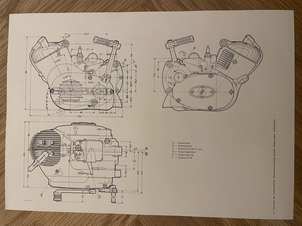 Documenti: Sachs Motor Typenblatt 50/4 LKH – Usato da Oetwil am See venduto da Mafachro 1