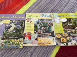 3 Zeitschriften Wohnen & Garten gebraucht guter Zustand