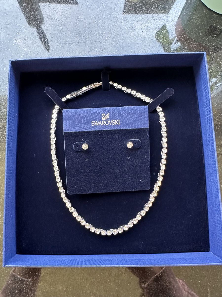 Swarovski Catenine: Swarovski Tennis Collier Set – Usato da Bern venduto da Shininglove