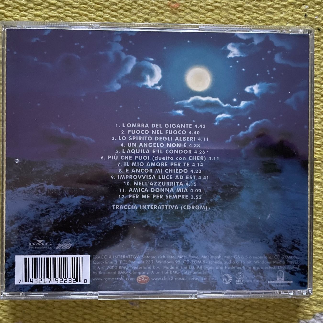 CD: EROS RAMAZZOTTI-STILELIBRO – Usato da Rorschacherberg venduto da CD-Roli 1
