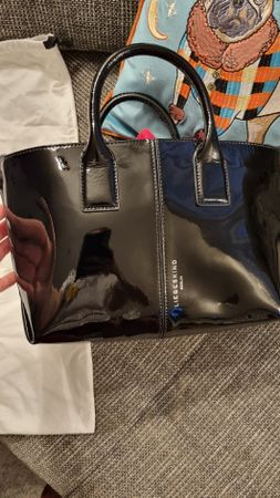 Liebeskind Berlin Lackleder Handtasche Schwarz - Neu
