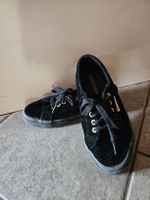 Superga Samt Sneaker Gr. 37 Schwarz Samt Optik, top Zustand