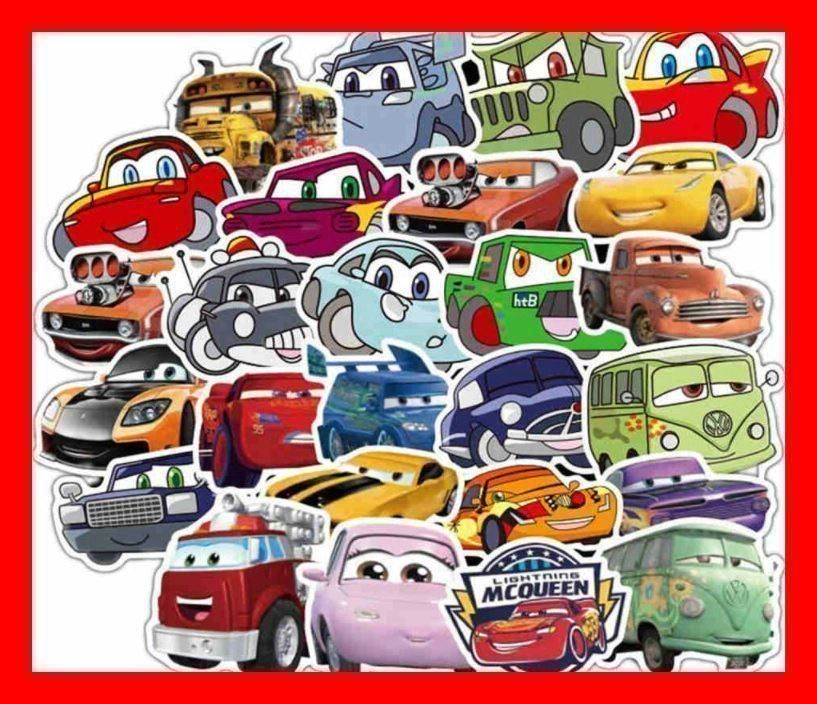50 tlg Stickerset Cars Disney Pixar DVD (Neu und originalverpackt) in ...