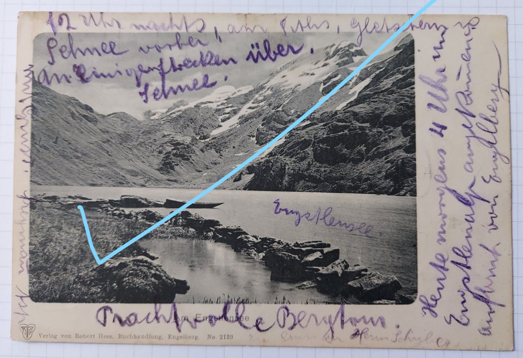 Cartoline postali: Engstlensee  (BE) – Usato da Lyss venduto da rochen54