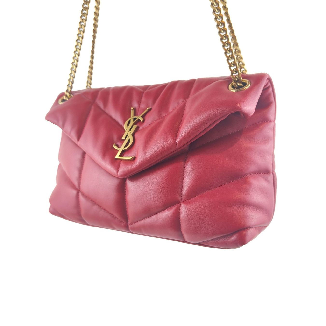 Saint Laurent Borse: Sac à main Saint Laurent Puffer Small Rouge – Nuovo (secondo la descrizione) da Montreux venduto da CashPay_Montreux 2