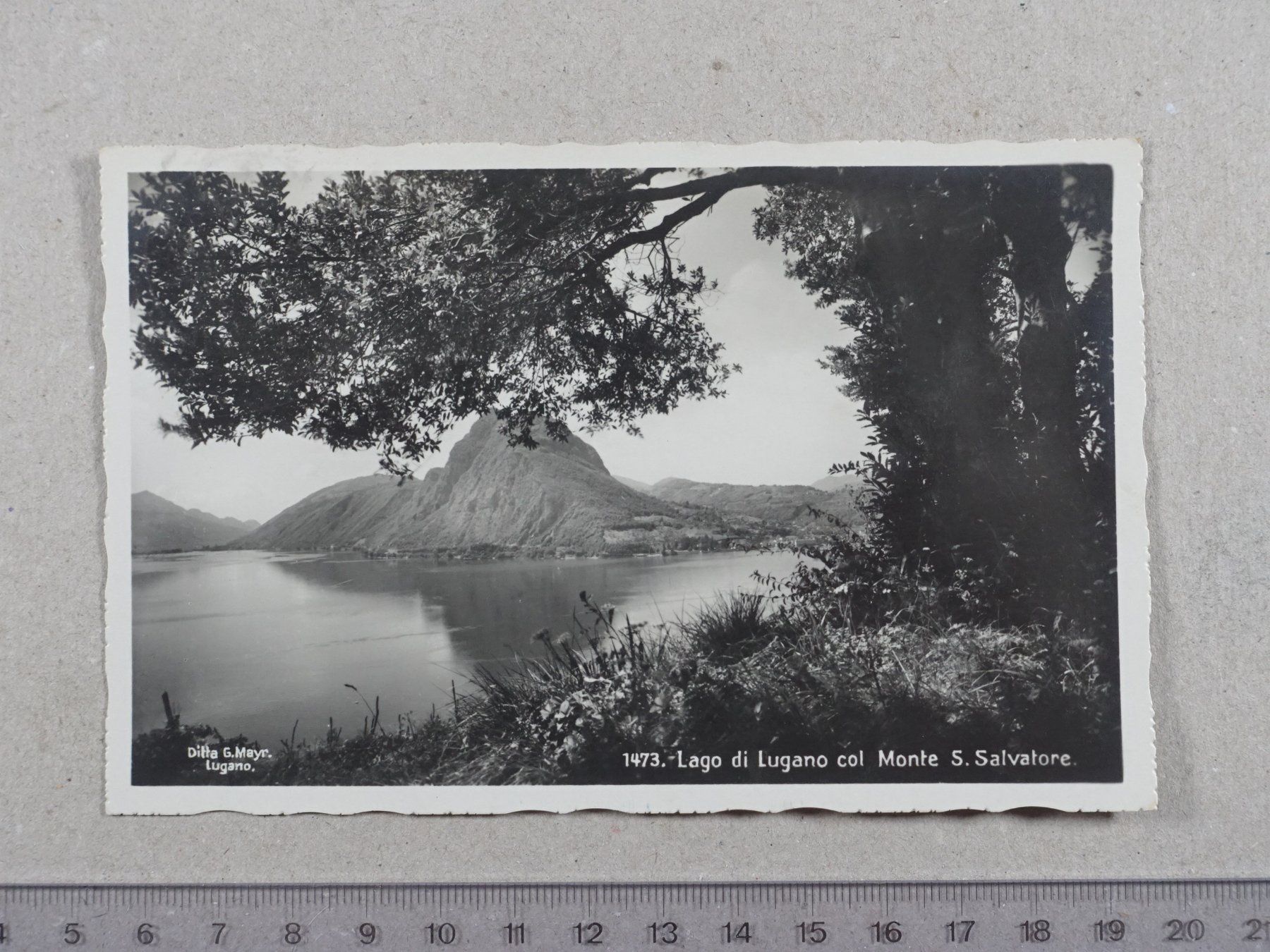 Ansichtskarten: Lugano, 1937 – Gebraucht aus Lenzburg von fh1