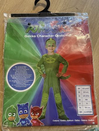 PJ Masks Gekko Costume Size 3-4 Years