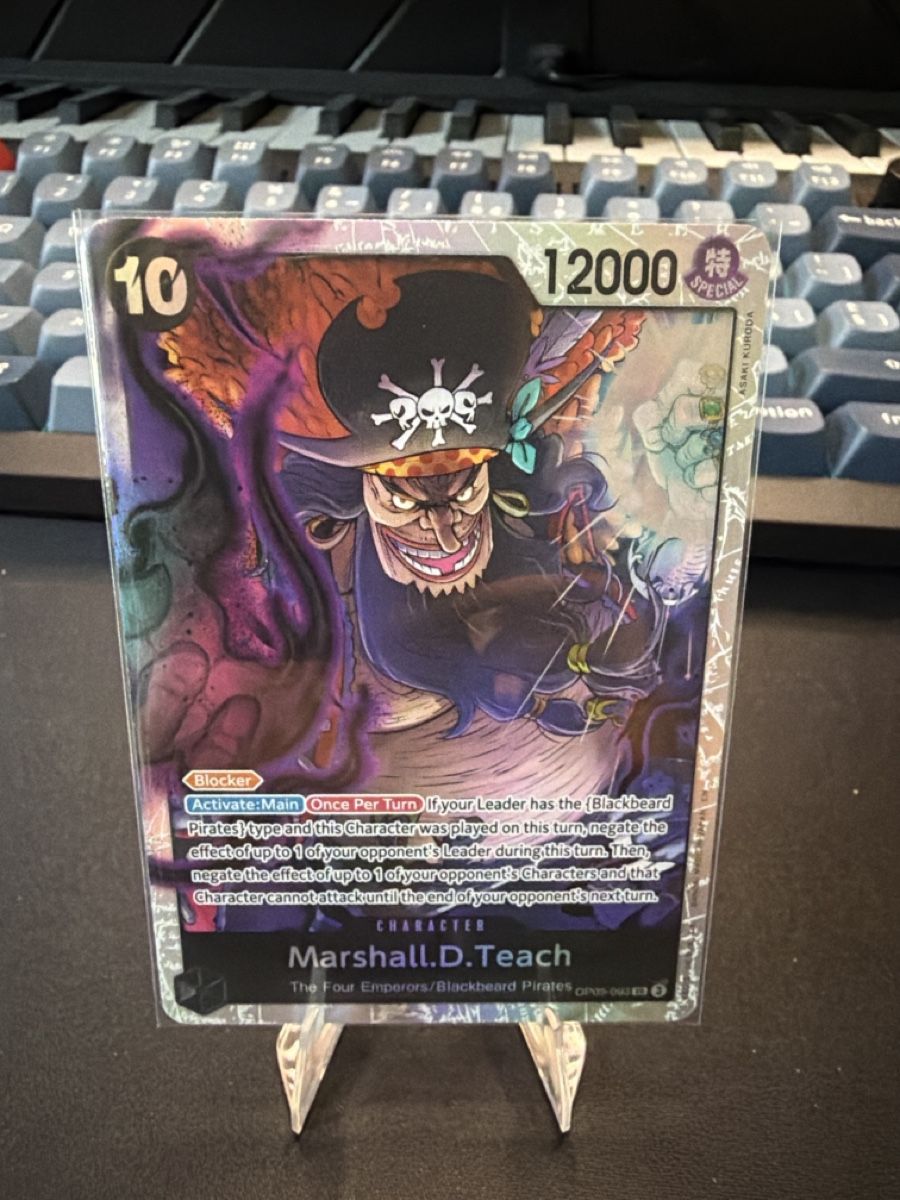 Bandai Carte collezionabili: One Piece Karte - Holo Teach Blackbeard – Nuovo (secondo la descrizione) da Kriens venduto da Ajiani