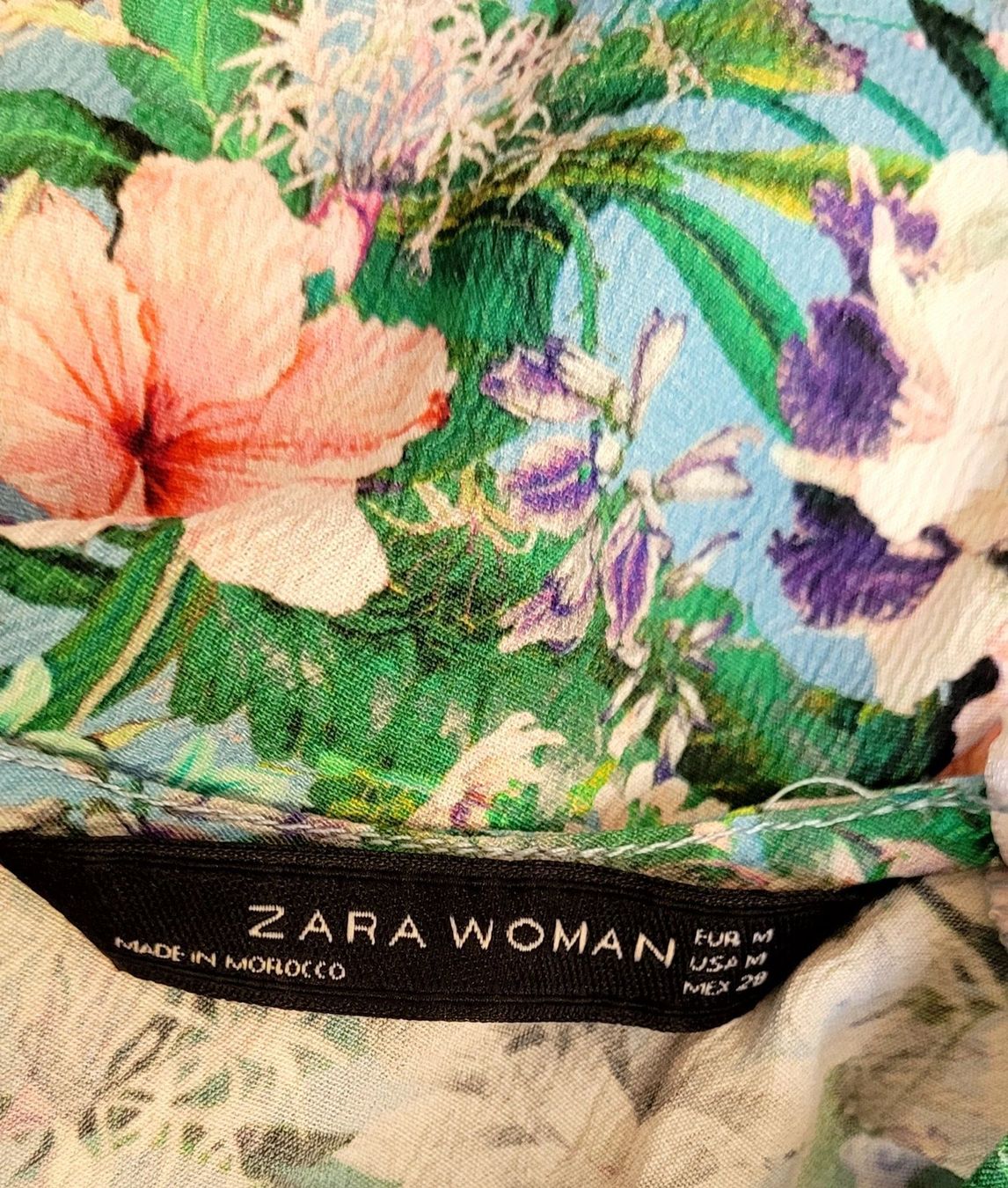 Zara Tops: geblümtes Top von ZARA Gr. M – Gebraucht aus Füllinsdorf von Sunnebliemli7 3