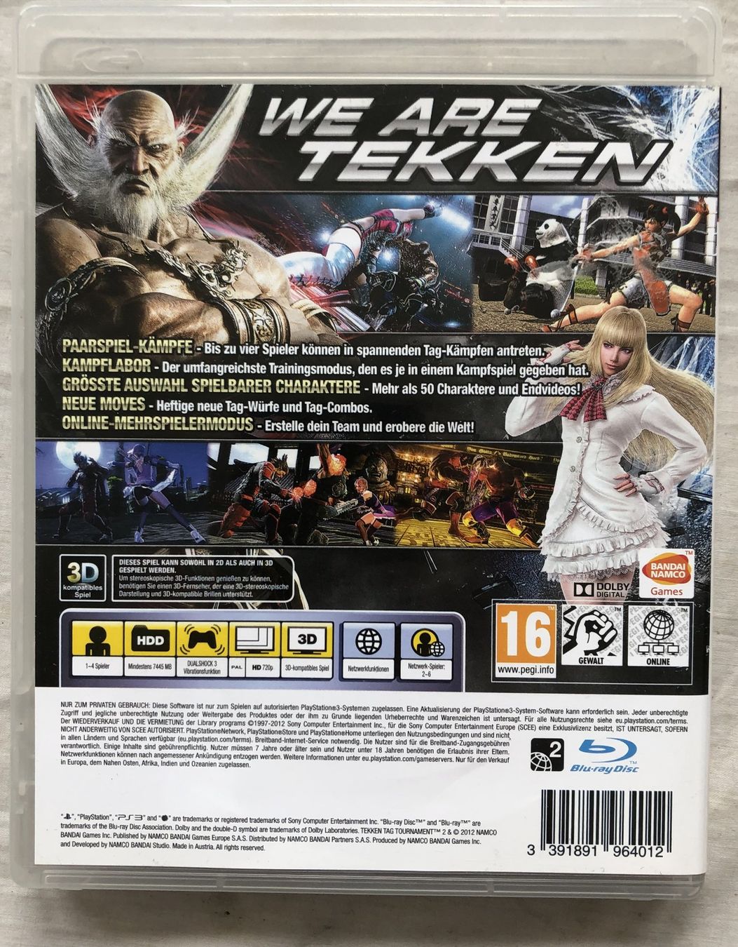 Giochi: PS3 - TEKKEN TAG TOURNAMENT 2 – Usato da Schaffhausen venduto da durruti 2