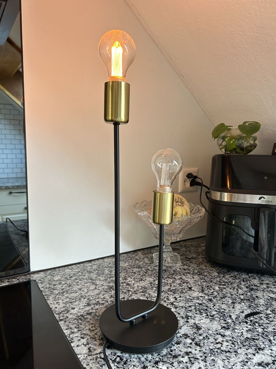 Lampen: Tischlampe mit Goldfassungen – Gebraucht aus Biberist von Blatter123456789 1