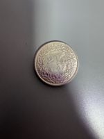 2 Franken 1967 Helvetia Münze guter Zustand
