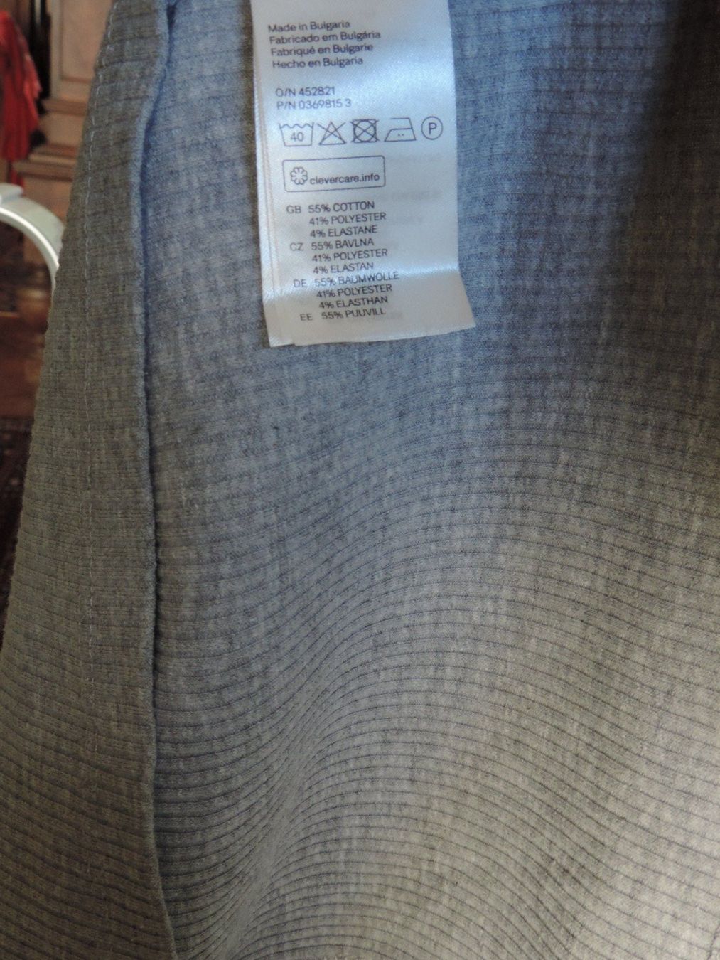 Top: haut manches longues gris – Usato da Genève venduto da Axelle333 8