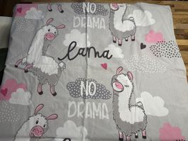 Set Bettwäsche "Lama No Drama", gebraucht
