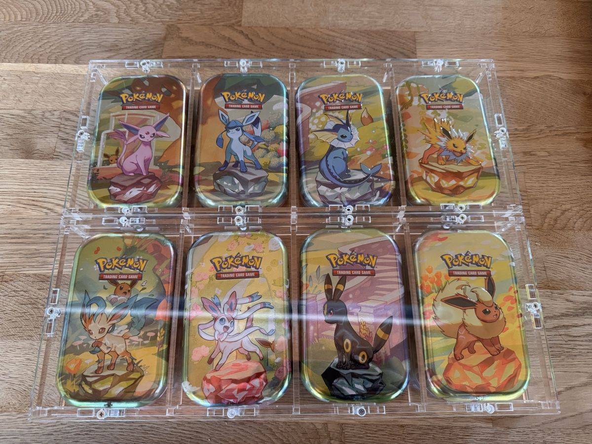 Pokémon Carte collezionabili: Pokemon Prismatic Evolutions Mini Tins in Acryl Leer – Usato da Belp venduto da Leoloulou1