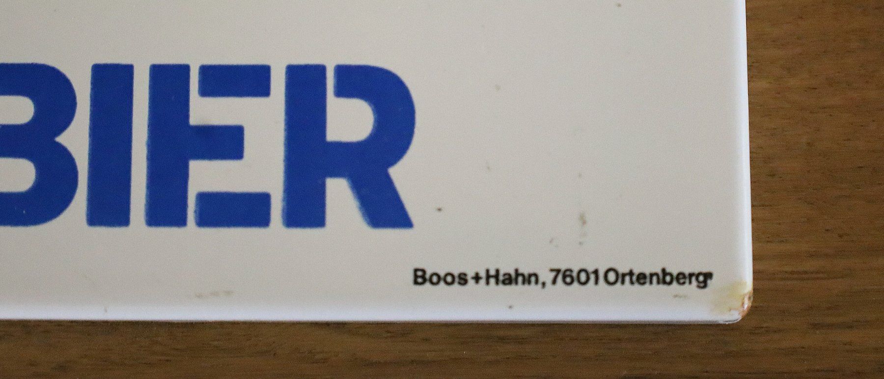 Feldschlösschen Insegne: Emailschild "Feldschlösschen Bier, Rheinfelden" – Usato da Birrwil venduto da brandschatz_birrwil 1