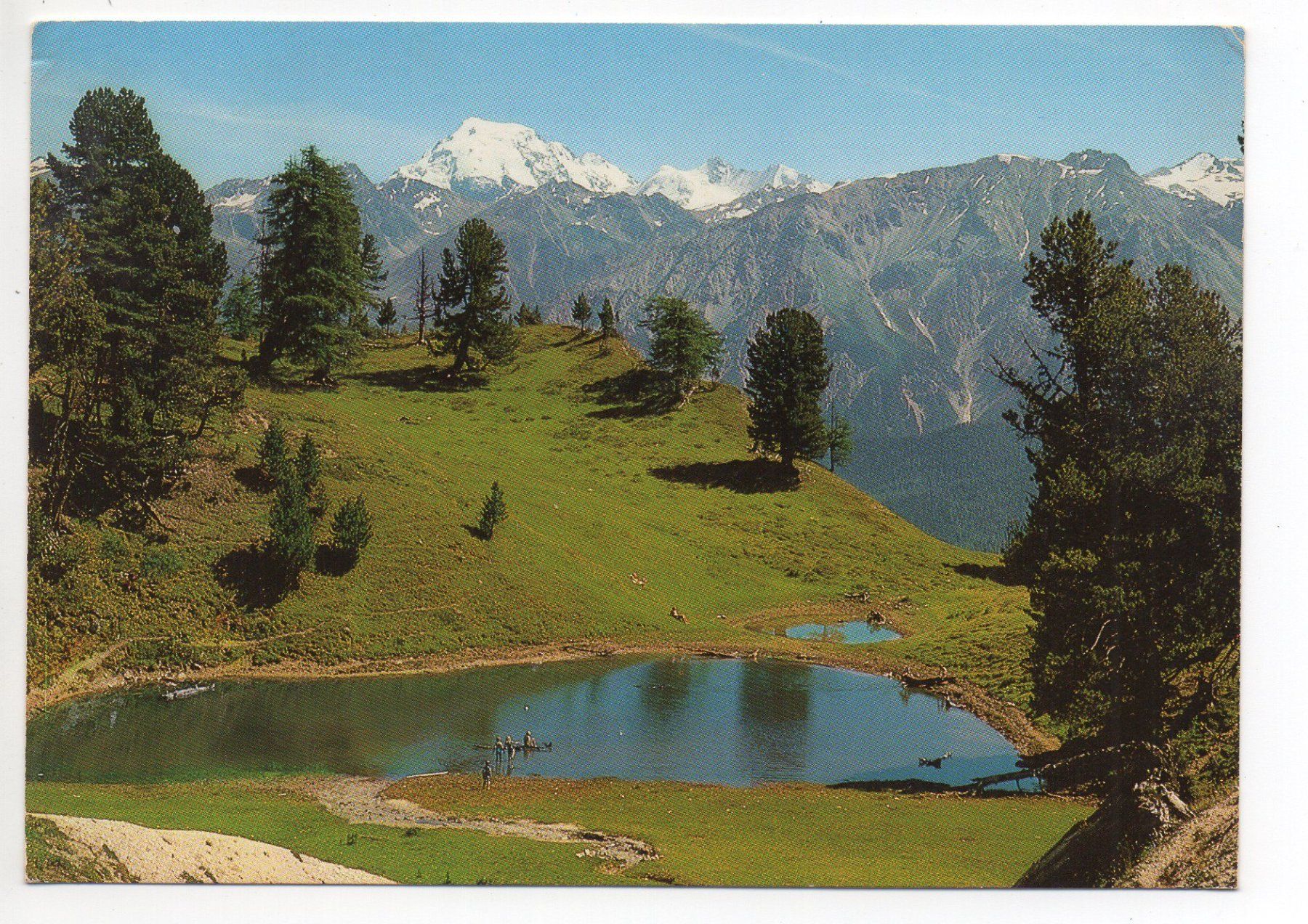 Cartoline postali: TSCHIEV Lai da Juata mit Ortler -  beim Ofenpass – Usato da Jona venduto da philajona