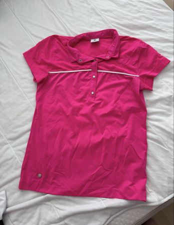 Pinkes Sport-Poloshirt