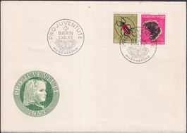 1953, K44 auf adresslosem FDC, sehr sauber. Kat: 80.-++