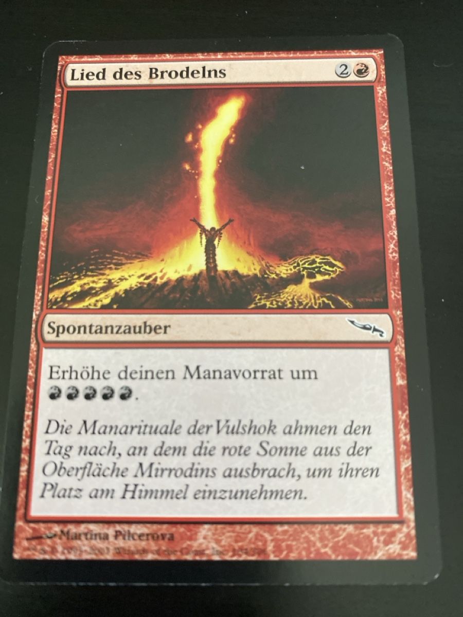 Magic The Gathering Carte collezionabili: Lied des Brodelns – Usato da Oberglatt ZH venduto da Finlandia1