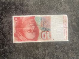 Billet Suisse de CHF. 10.- / bon état