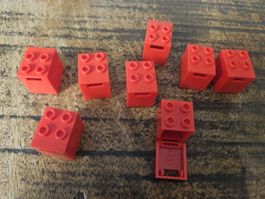 lego 4345 et 4346 lot de 8 pièces de chaque Red Container,
