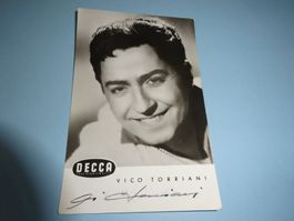 Autogrammkarte Vico Torriani Decca