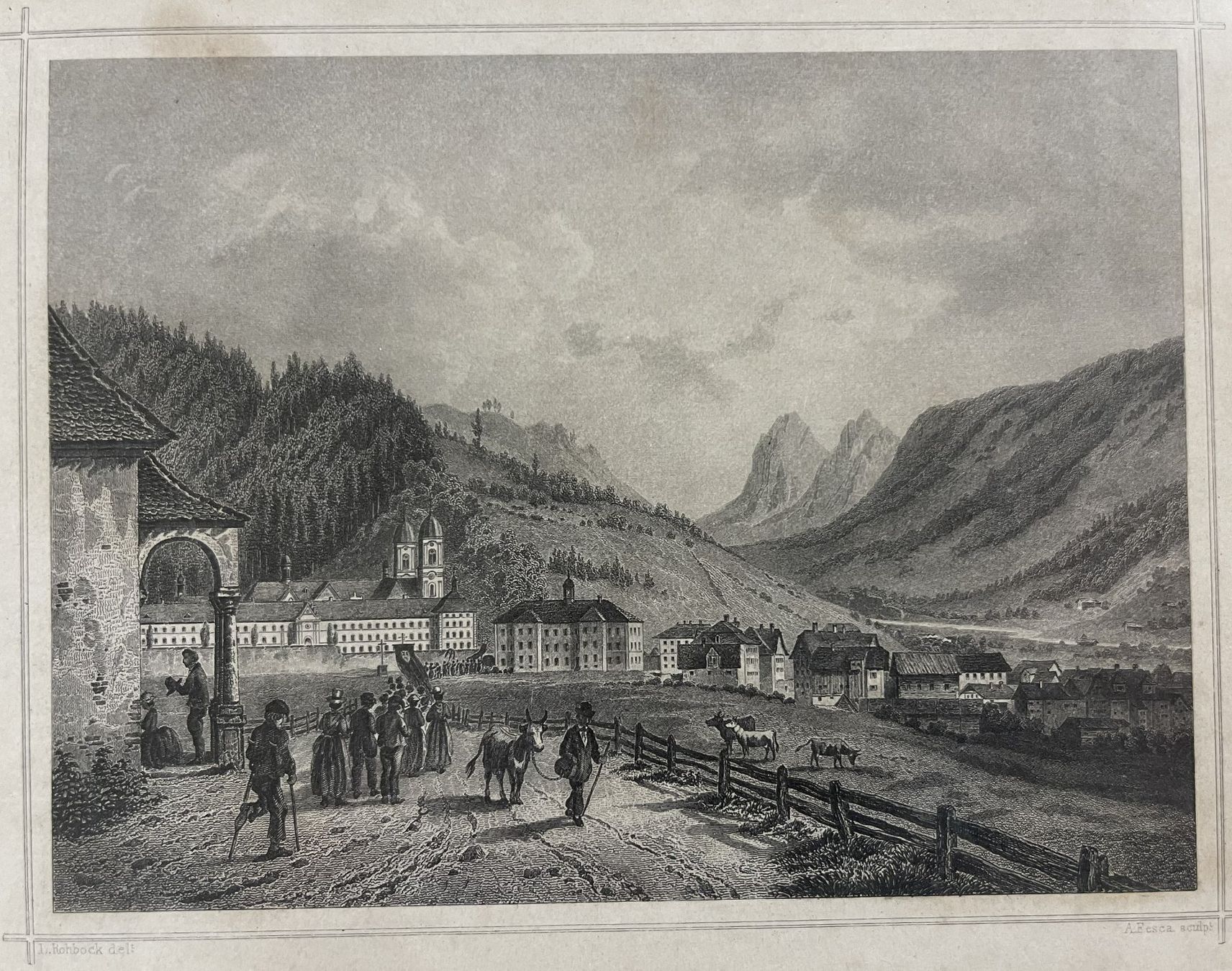 Incisioni: Stich - Einsiedeln - 25 x 20cm – Usato da Oftringen venduto da Vucki 1