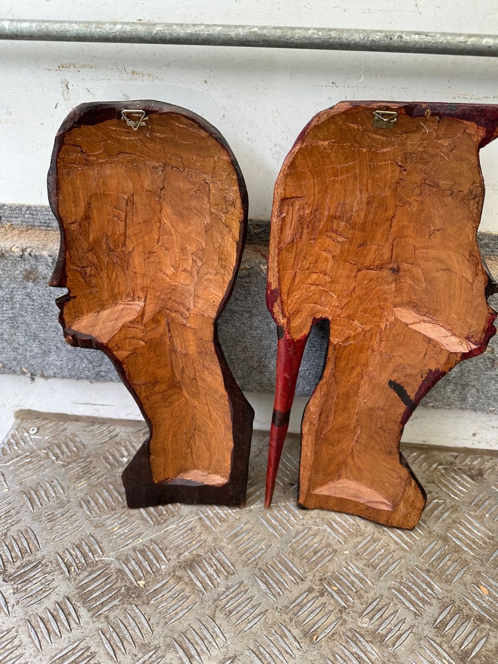 Statuette: Sculptures africaines en bois 2 pièces – Usato da Lausanne venduto da artnouveau04 2