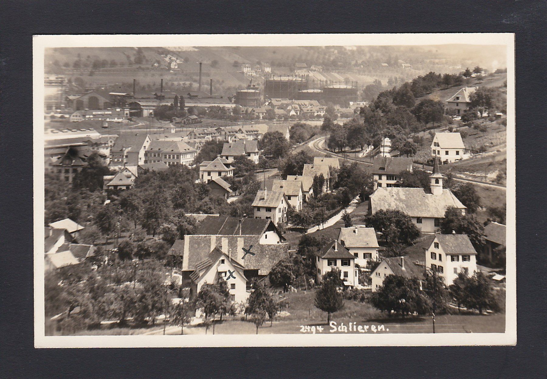 Ansichtskarten: SCHLIEREN, 1937 – Gebraucht aus Reiden von cinfis