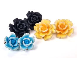 3 Paar Vintage Ohrringe im Rosendesign Ges.Gesch 12G