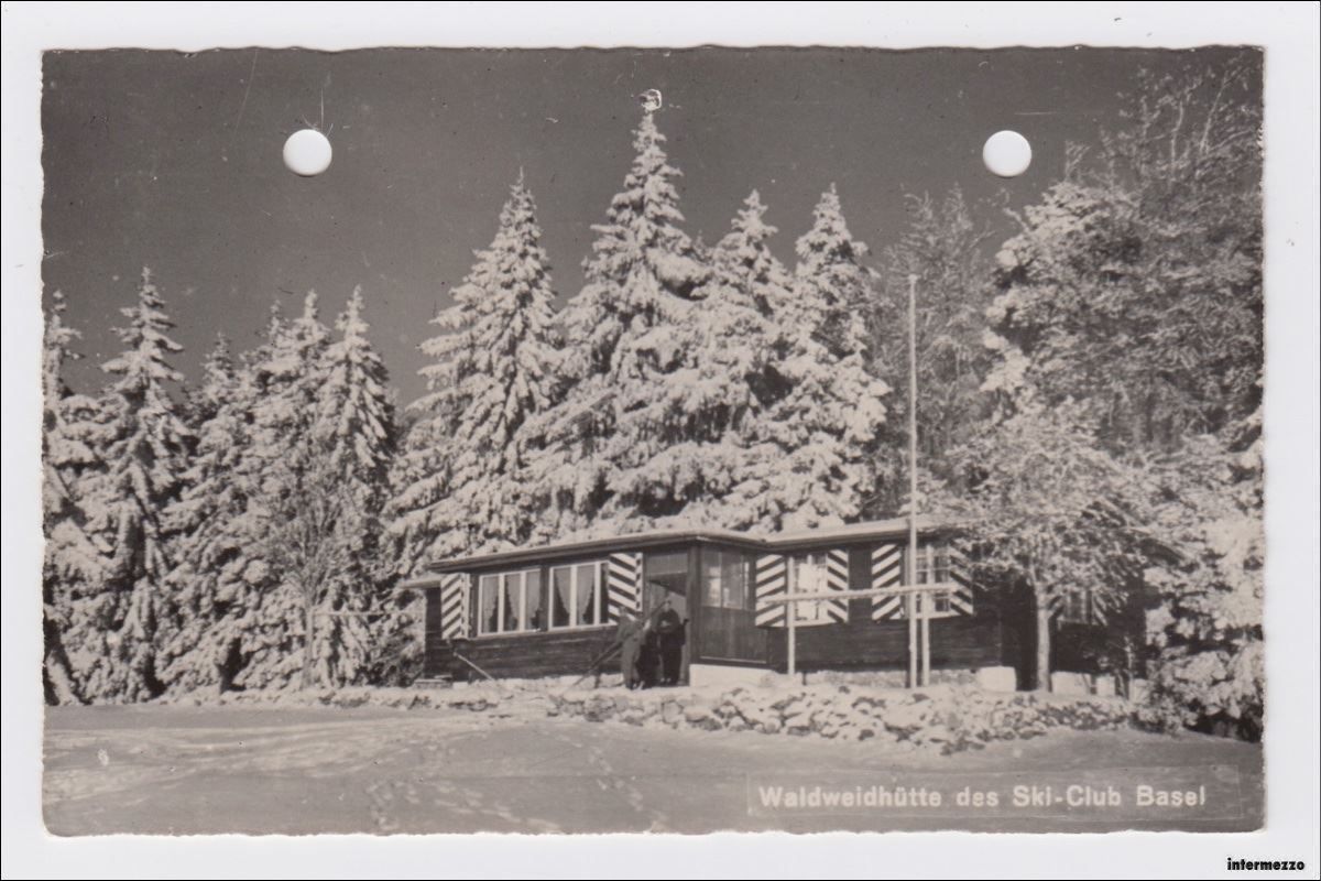 Cartoline postali: Waldenburg // Ski-Club Basel Waldweide – Difettoso da Basel venduto da intermezzo12
