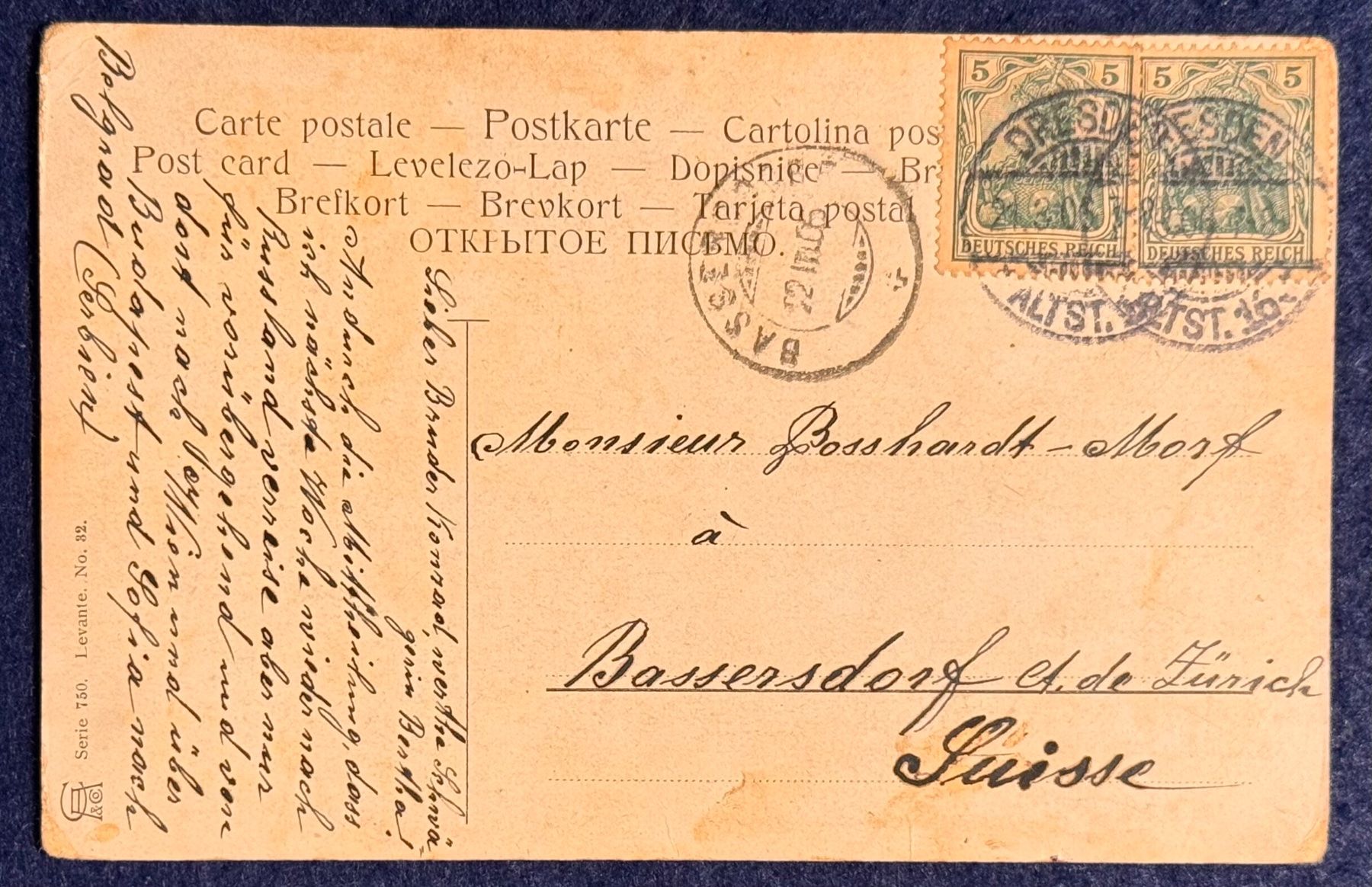 Cartoline postali: Historische Ansichtskarte Dardanellen-Schlösser – Usato da Andwil SG venduto da Ariisa1234 1