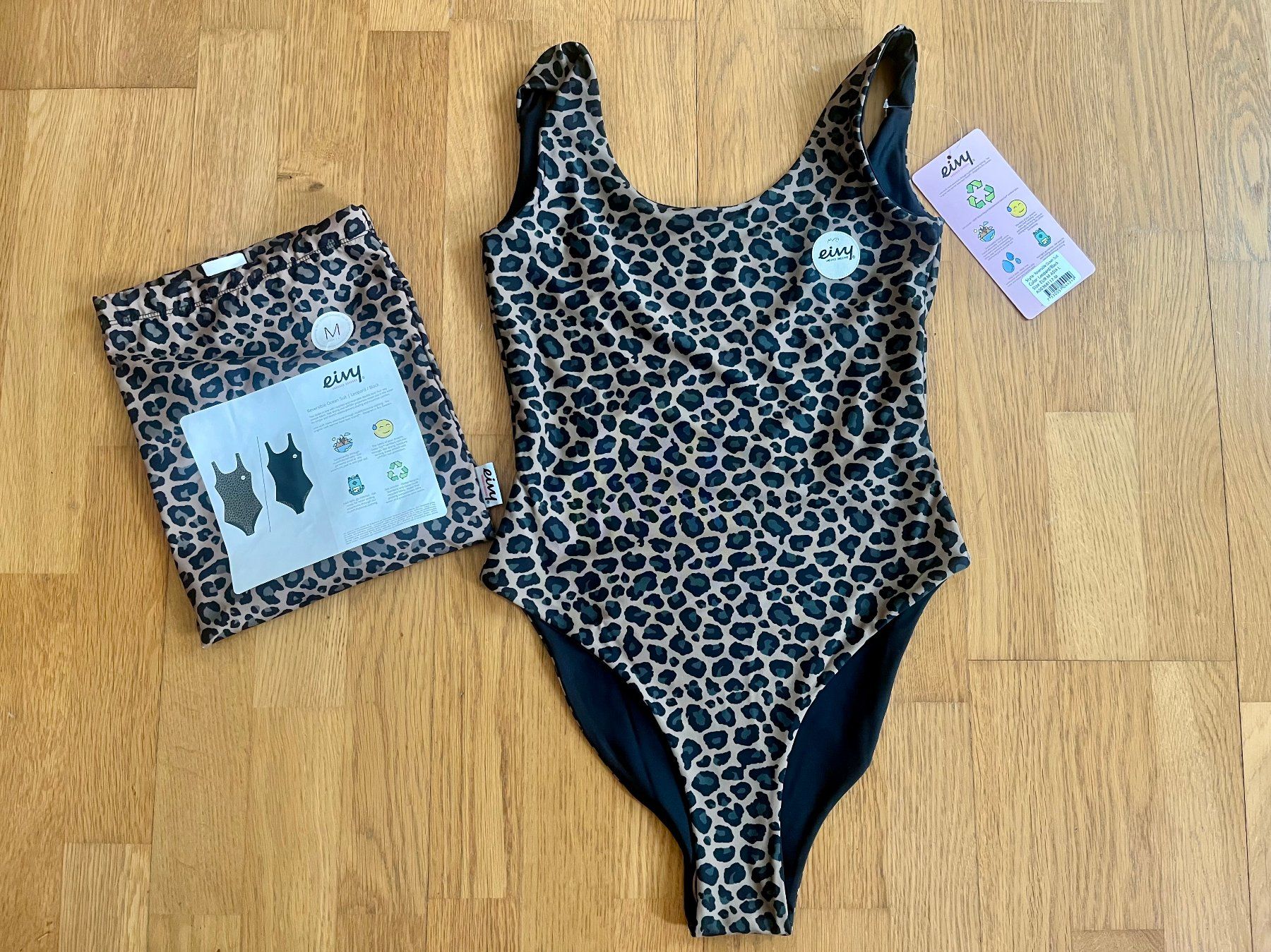 Badekleider & Bikinis: NEU: Eivy Reversible Badekleid - Leopard / Black Grösse M – Neu und originalverpackt aus Rhäzüns von duudii
