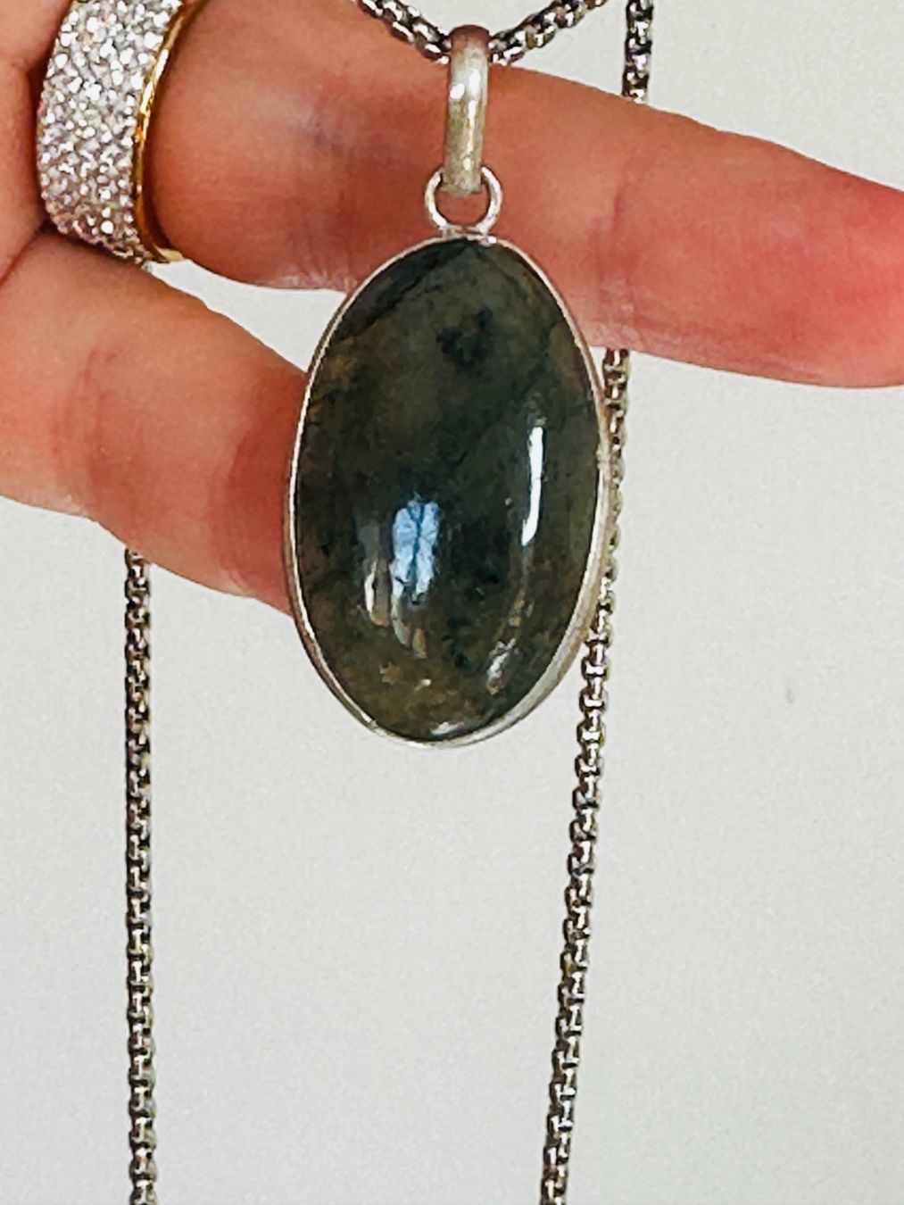 Catenine: Labradorite necklace – Nuovo e nell'imballaggio originale da Genève venduto da AGBERG 9