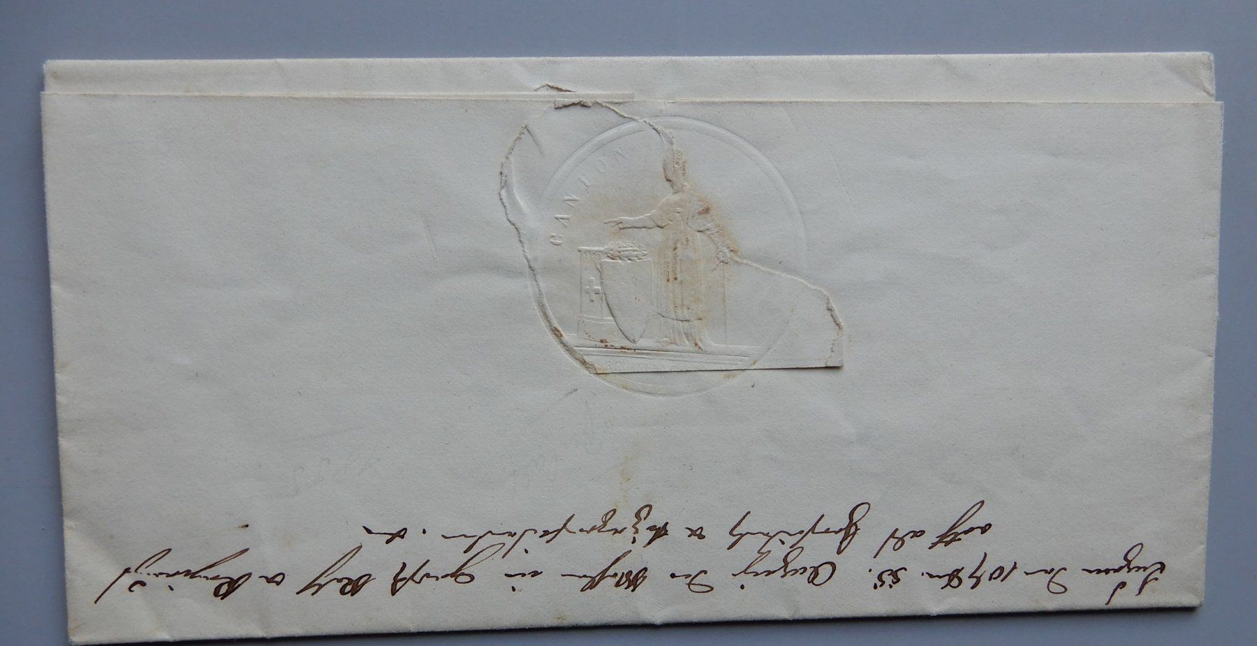 Dokumente: Luzerner Regierungsratsmitteilung 1855 – Gebraucht aus Dielsdorf von bonambler 2