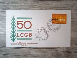 TR47 Enveloppe + Timbre Luxembourg 1971